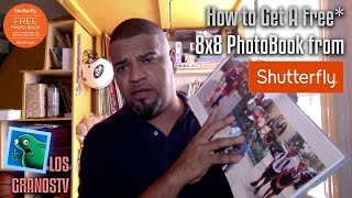 How to get a Free 8x8 Phootbook and Prints from Shutterfly 📔 LGTV Freebie [upl. by Ettennor]