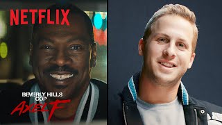 Beverly Hills Cop Axel F  Jared Goff Learned Detroit from Axel Foley  Netflix [upl. by Forlini]