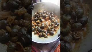 Snails with dry fish recipe 😋 [upl. by Eanert]