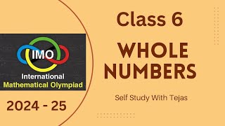 Class 6  Whole Numbers Part 1  International mathematics Olympiad  olympiad imo [upl. by Lamson791]