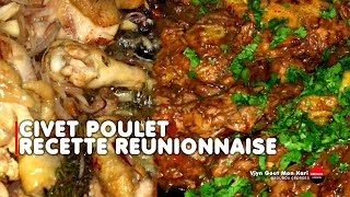 Le vrai goût de la Réunion  civet de poulet maison [upl. by Alakam450]