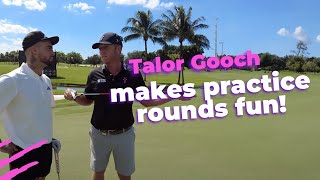 Talor Gooch makes practice rounds fun Yes someone makes it but not who you expect [upl. by Eirehs486]