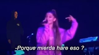 FANS PIDE A ARIANA GRANDE QUE COMIENCE DE NUEVO UNA CANCIÓN PORQUE NO GRABO [upl. by Aleel]