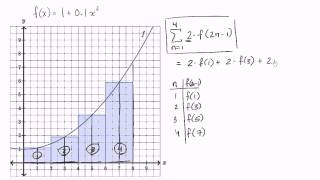 Aproximación del área bajo una curva y la notación sigma [upl. by Lorna]