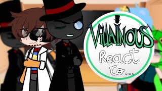 Villainous react to  implicit paperhat  Gacha Nox  Flug angst  Short sorry [upl. by Oknuj951]