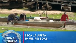 Seca no Amazonas causa temor para a indústria no estado  Jornal da Band [upl. by Teddie895]