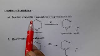 PYRIMIDINE  Synthesis Reactions and Medicinal uses [upl. by Joed]