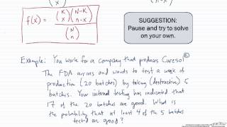 Hypergeometric Distribution [upl. by Leeban]