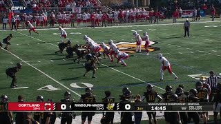 2023 NCAA Div III FB Championship Semifinal  Cortland vs RandolphMacon [upl. by Pressman545]