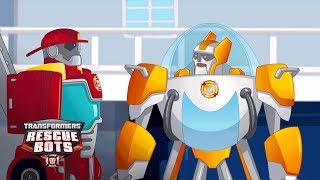 Transformers Rescue Bots Season 4  Who Turn On the TV Official Clip  Transformers Junior [upl. by Sabsay]