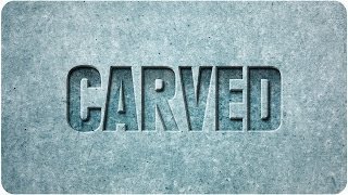 How to Carved Text Photoshop [upl. by Rosenkranz]