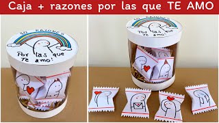 Regalo para SORPRENDER  Caja 10 razones por las que TE AMO [upl. by Daveta422]