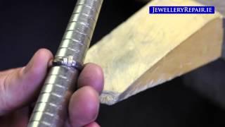 Jewellery Repair  Resizing White Gold Diamond Ring [upl. by Dominic]