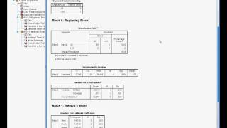 SPSS Regression Del D Logistisk [upl. by Aizirtap]