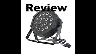 LALUCE NATZ 18 LED PAR REVIEW [upl. by Anaynek117]