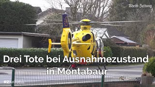 Großeinsatz in Montabaur Drei Tote aufgefunden 34 [upl. by Adiela]