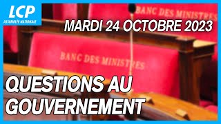 Questions au Gouvernement à lAssemblée nationale  24102023 [upl. by Naujid408]