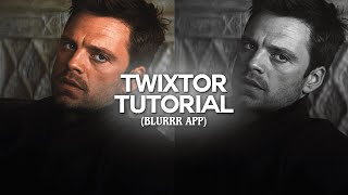 How to make Twixtor on mobile  Blurrr app blurrrapp [upl. by Attalanta300]