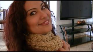 How To Crochet A Round Scarf Step By StepTutorial [upl. by Bbor60]