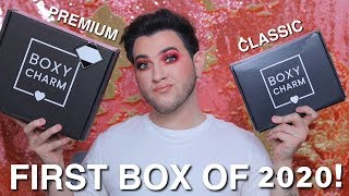 BOXYCHARM PREMIUM vs CLASSIC Worth the Upgrade or NAH January Unboxing 2020 [upl. by Macmahon60]