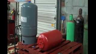 Expansion Tank Installation how to Charge a bladder diaphragm Amtrol extrol air pressure install [upl. by Ise]