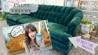 How to Paint Upholstery keep it soft and velvety No cracking or hard texture [upl. by Helaina]