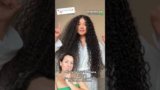 Testando truque de finalização muita definição x pouca definição hairhacks finalização curlyhair [upl. by Ragouzis]