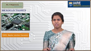 Bipolar Junction Transistor by Ms Y Meghamala [upl. by Marris]