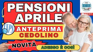 ANTEPRIMA CEDOLINO APRILE pensione in ARRIVO 🔎 Ecco cosa ACCADE questo mese IRPEF E CONGUAGLI [upl. by Enneire]