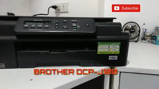 BROTHER DCPJ100 CANNOT DETECT BLACK INK PROBLEM HOW TO RESOLVED IT [upl. by Elyak]