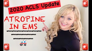 EMTParamedic Medication Notecards  Atropine Sulfate Updated ACLS 2020 [upl. by Woodall]