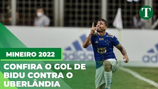 CRUZEIRO X UBERLÂNDIA  Confira o gol de Bidu que abriu o placar do jogo [upl. by Ariaek]