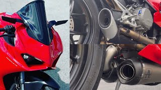 DUCATI PANIGALE V2 Exhaust Sound Comparison  STOCK vs ARROW [upl. by Liek]