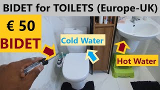 How to Install Bidet for UK Ireland European Toilets [upl. by Eerrehc]