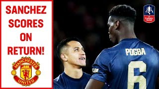 Sanchez Scores on Return to Arsenal  Arsenal v Manchester United  Emirates FA Cup 201819 [upl. by Pate]