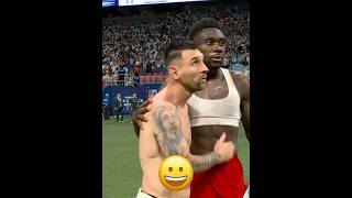 Messi amp Alphonso Davies Friendship 🥰 [upl. by Namqul58]