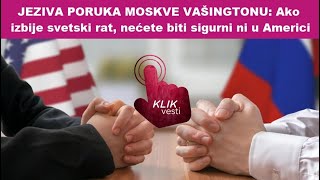 JEZIVA PORUKA MOSKVE VAŠINGTONU Ako izbije svetski rat nećete biti sigurni ni u Americi [upl. by Sesylu]