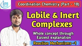 Labile amp Inert Complexes  Coordination Chemistry  Reaction Mechanisms [upl. by Arateehc]