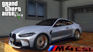 BMW M4 CSL  GTA5 Mods [upl. by Reamonn]