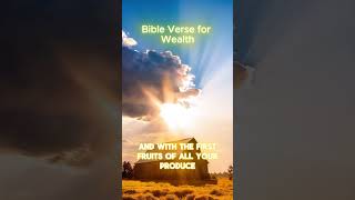 Bible Verse for Wealth Proverbs 3910 wealth bible bibleverse [upl. by Ayo]