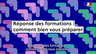 Parcoursup  réponses des formations comment bien vous préparer [upl. by Alda456]