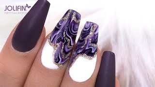 TrendStyle Nailart Fundstück „Marmor“ [upl. by Ytte]