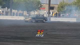 Irwindale speedway Burnout box  Lexus Ls400 [upl. by Tigram]