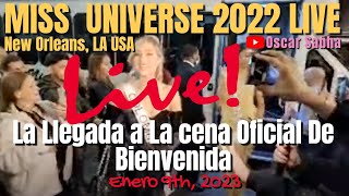 Miss Universo 2022 Live La Llegada a La Cena Oficial De Bienvenida [upl. by Ejrog]