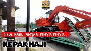 New Lonking CDM6080E EXCAVATOR TRANSPORT BY SELF LOADER TRUCK [upl. by Kearney]