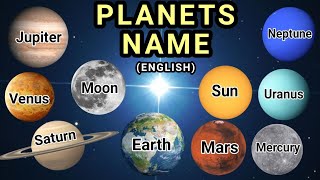 Planets name in Englishplanets name learn planets name [upl. by Sanfred]