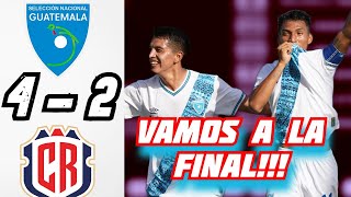 CON PUÑO DE HIERRO Y GOLEADA ESTSAMOS EN LA FINAL GOLEAMOS A COSTA RICA 4  2 Y A POR LA FINAL [upl. by Jablon]