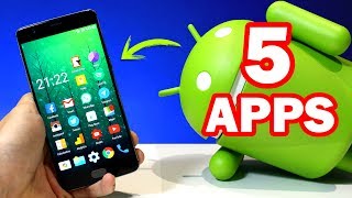 Mejores APLICACIONES Android GRATIS  Top 5 UTILES [upl. by Golanka]