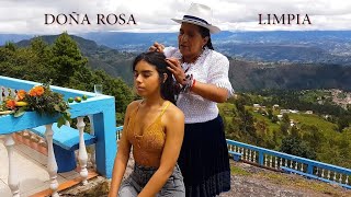 DOÑA ⚕ ROSA  LIMPIA MASSAGE SPIRITUAL CLEANSING ASMR CUENCA HAIR CRACKING [upl. by Lysander]