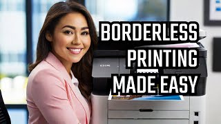 Epson ET 2850  How To Print Borderless [upl. by Aehsal]